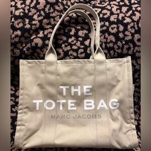 Marc Jacobs Beige Large Canvas The Tote Bag